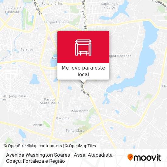 Avenida Washington Soares | Assaí Atacadista - Coaçu mapa