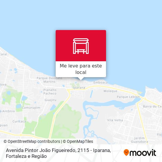 Avenida Pintor João Figueiredo, 2115 - Iparana mapa