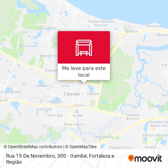 Rua 15 De Novembro, 300 - Itambé mapa