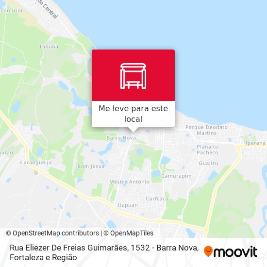 Rua Eliezer De Freias Guimarães, 1532 - Barra Nova mapa