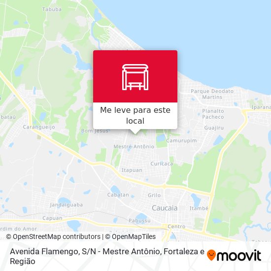 Avenida Flamengo, S / N - Mestre Antônio mapa