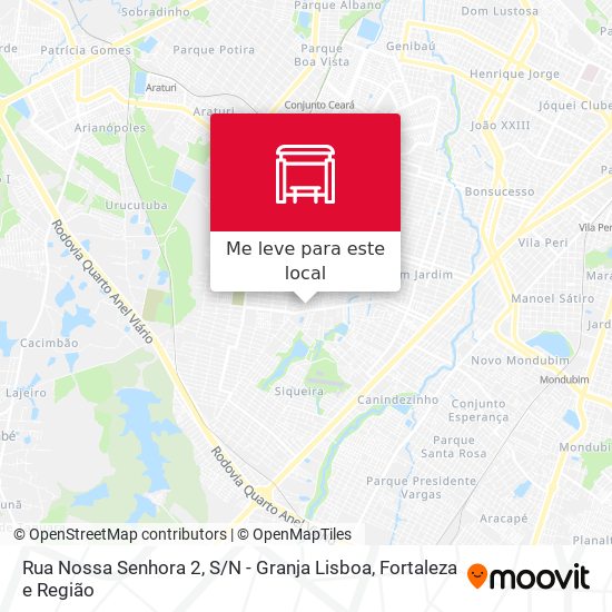 Rua Nossa Senhora 2, S / N - Granja Lisboa mapa