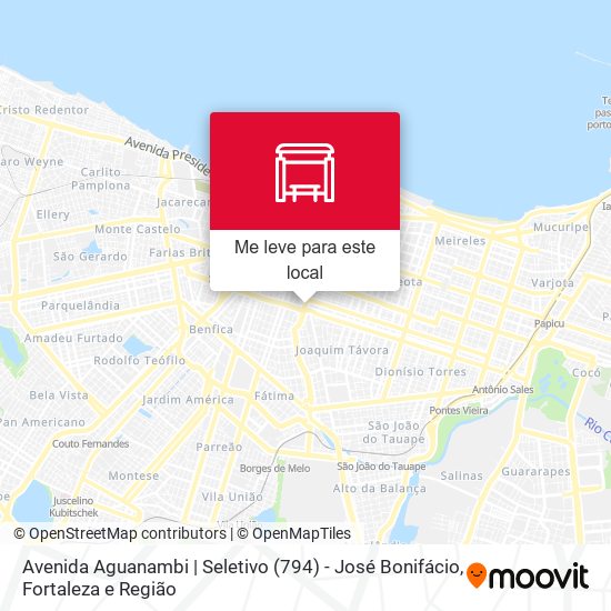 Avenida Aguanambi | Seletivo (794) - José Bonifácio mapa