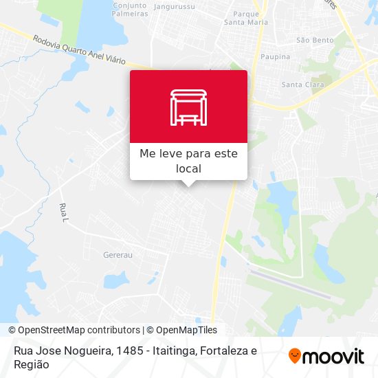 Rua Jose Nogueira, 1485 - Itaitinga mapa