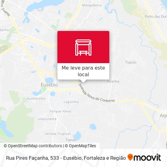 Rua Pires Façanha, 533 - Eusébio mapa