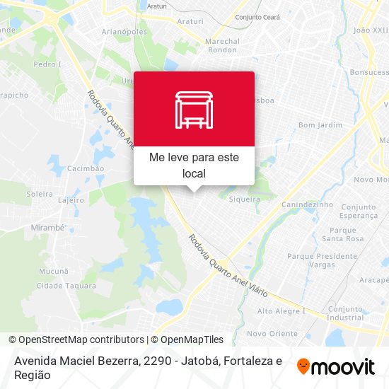 Avenida Maciel Bezerra, 2290 - Jatobá mapa
