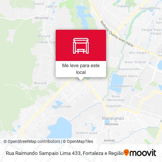 Rua Raimundo Sampaio Lima 433 mapa