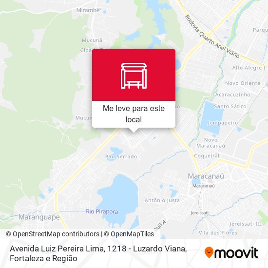 Avenida Luiz Pereira Lima, 1218 - Luzardo Viana mapa