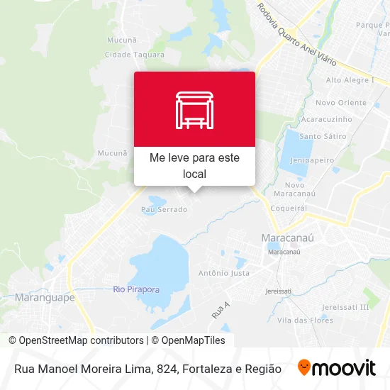 Rua Manoel Moreira Lima, 824 mapa