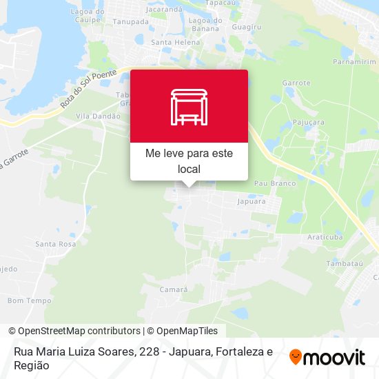Rua Maria Luiza Soares, 228 - Japuara mapa