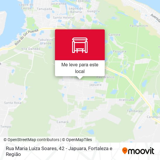 Rua Maria Luiza Soares, 42 - Japuara mapa