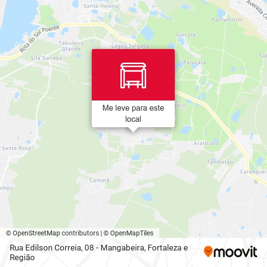 Rua Edilson Correia, 08 - Mangabeira mapa