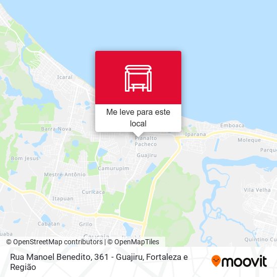 Rua Manoel Benedito, 361 - Guajiru mapa