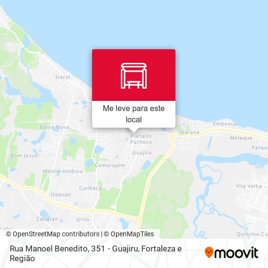 Rua Manoel Benedito, 351 - Guajiru mapa
