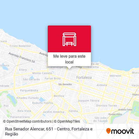 Rua Senador Alencar, 651 - Centro mapa