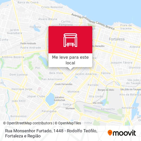 Rua Monsenhor Furtado, 1448 - Rodolfo Teófilo mapa