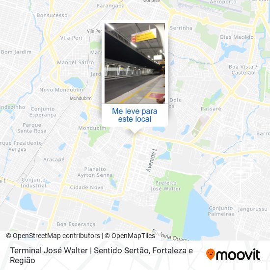 Terminal José Walter | Sentido Sertão mapa