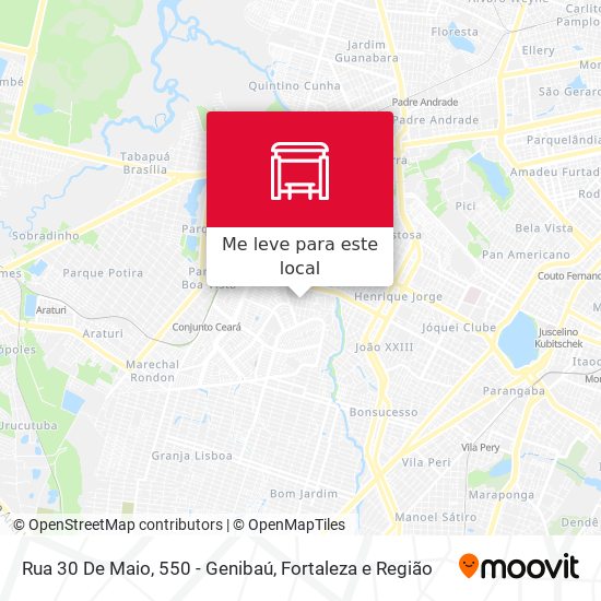 Rua 30 De Maio, 550 - Genibaú mapa