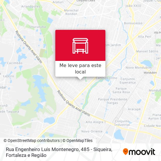Rua Engenheiro Luís Montenegro, 485 - Siqueira mapa