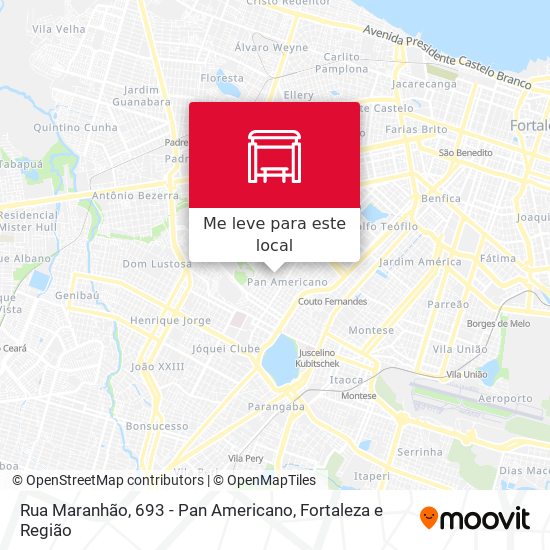 Rua Maranhão, 693 - Pan Americano mapa
