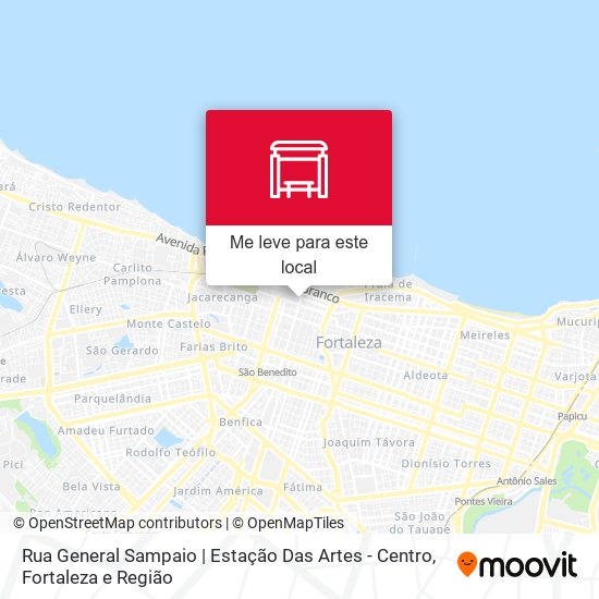 Rua General Sampaio | Estação Das Artes - Centro mapa