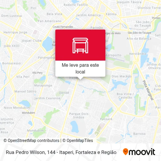Rua Pedro Wilson, 144 - Itaperi mapa