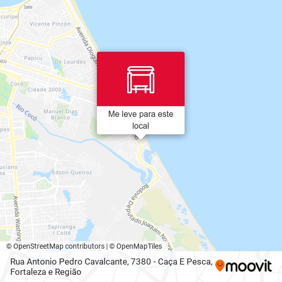 Rua Antonio Pedro Cavalcante, 7380 - Caça E Pesca mapa