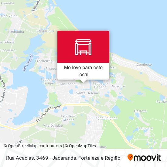 Rua Acacias, 3469 - Jacarandá mapa