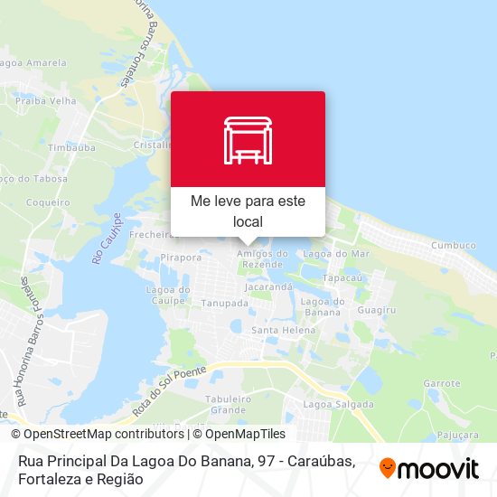 Rua Principal Da Lagoa Do Banana, 97 - Caraúbas mapa