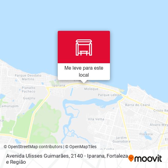 Avenida Ulisses Guimarães, 2140 - Iparana mapa