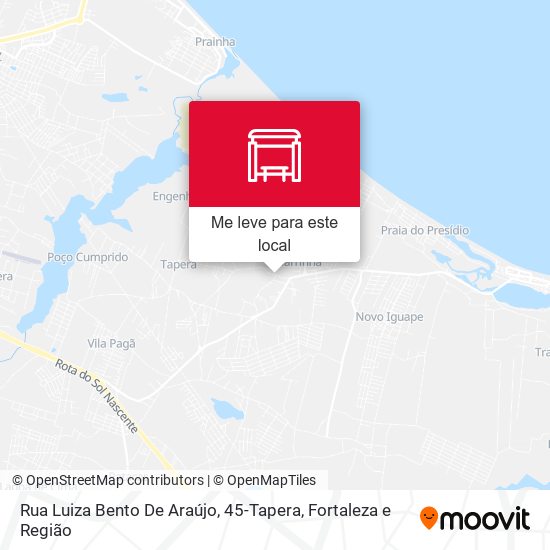 Rua Luiza Bento De Araújo, 45-Tapera mapa