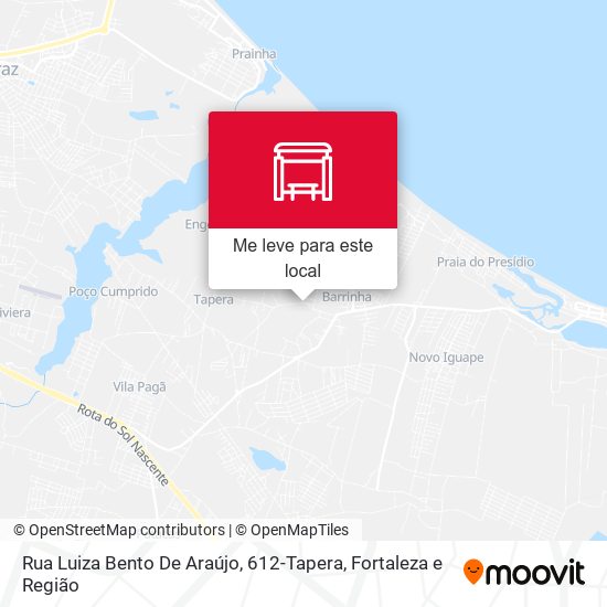 Rua Luiza Bento De Araújo, 612-Tapera mapa