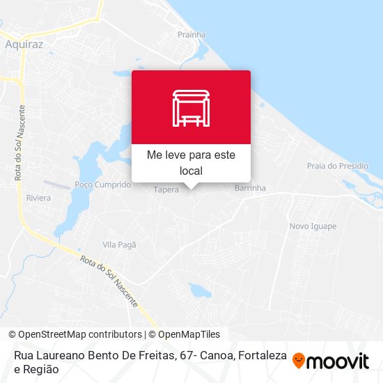 Rua Laureano Bento De Freitas, 67- Canoa mapa