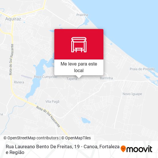 Rua Laureano Bento De Freitas, 19 - Canoa mapa