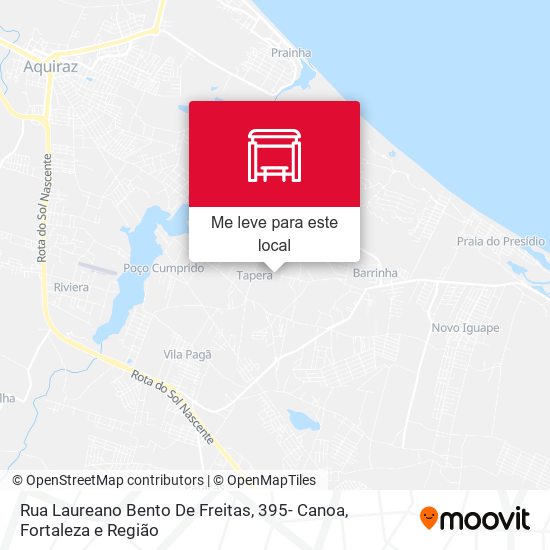 Rua Laureano Bento De Freitas, 395- Canoa mapa