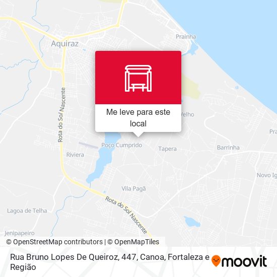 Rua Bruno Lopes De Queiroz, 447, Canoa mapa