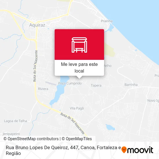 Rua Bruno Lopes De Queiroz, 447, Canoa mapa