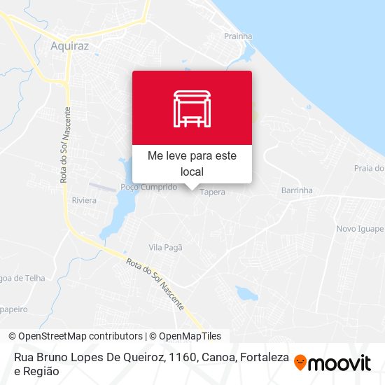 Rua Bruno Lopes De Queiroz, 1160, Canoa mapa