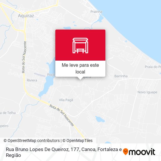 Rua Bruno Lopes De Queiroz, 177, Canoa mapa