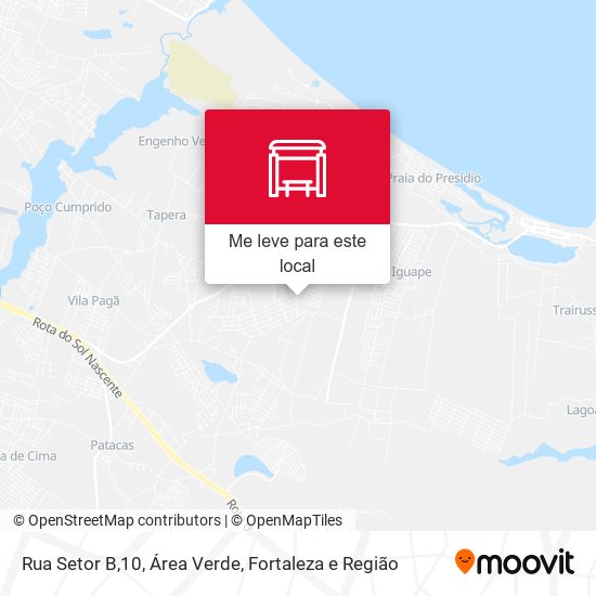 Rua Setor B,10, Área Verde mapa