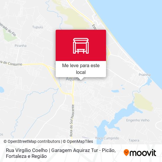 Rua Virgílio Coelho | Garagem Aquiraz Tur - Picão mapa