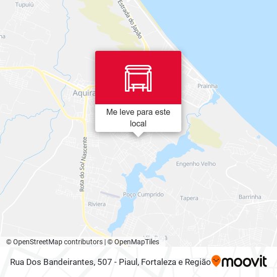 Rua Dos Bandeirantes, 507 - Piaul mapa