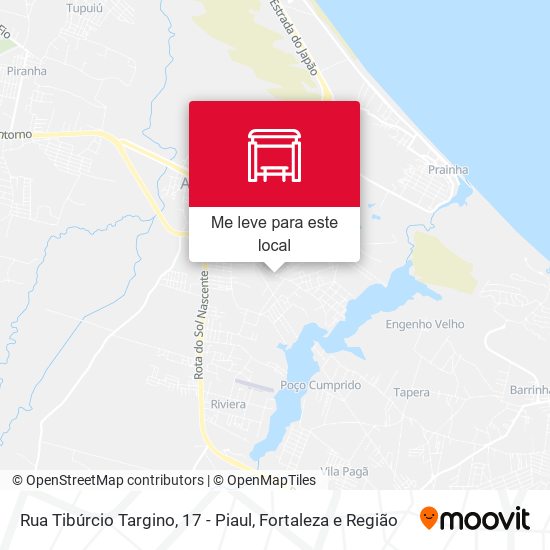 Rua Tibúrcio Targino, 17 - Piaul mapa