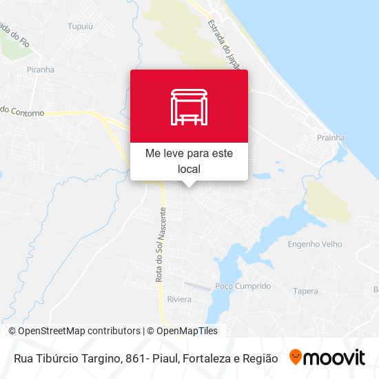 Rua Tibúrcio Targino, 861- Piaul mapa
