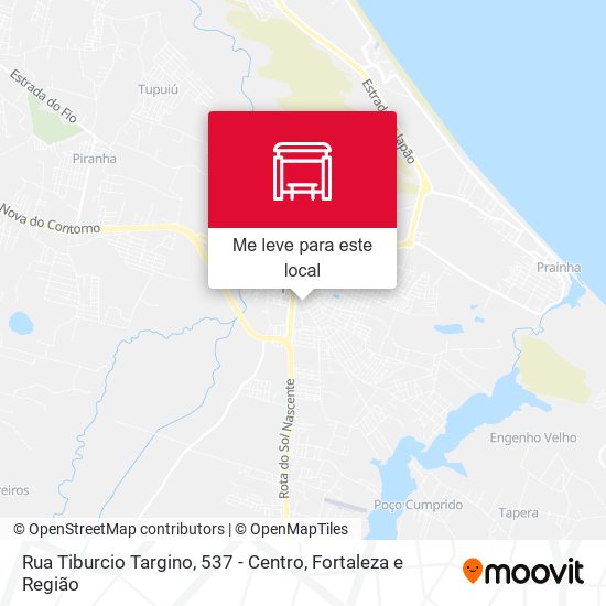 Rua Tiburcio Targino, 537 - Centro mapa