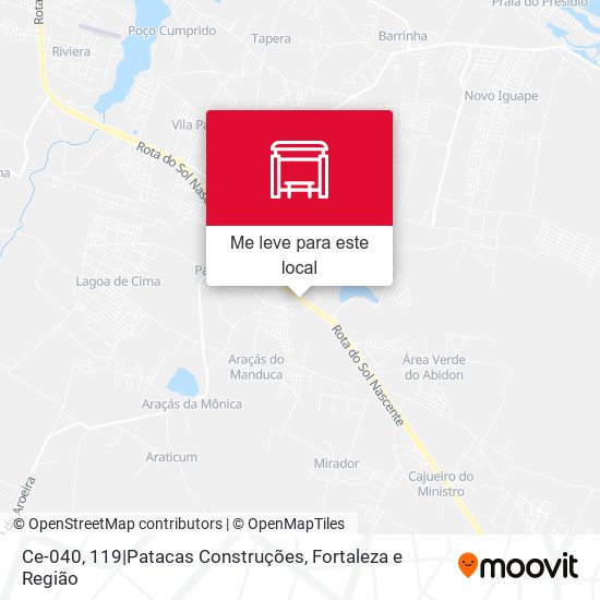 Ce-040, 119|Patacas Construções mapa