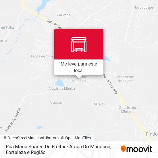 Rua Maria Soares De Freitas- Araçá Do Manduca mapa