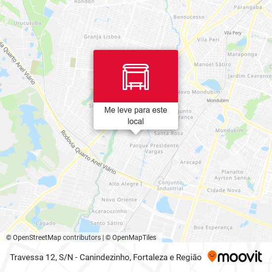 Travessa 12, S / N - Canindezinho mapa