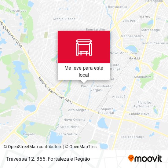 Travessa 12, 855 mapa
