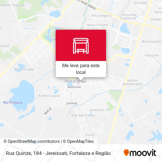 Rua Quinze, 184 - Jereissati mapa